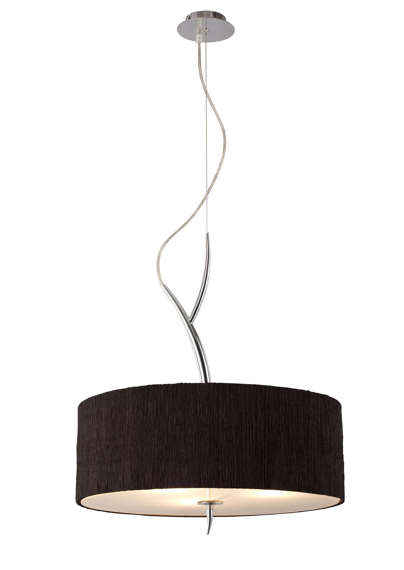 Eve Polished Chrome-Black Ceiling Lights Mantra Single Pendant Eve Polished Chrome-Black Ceiling Lights Mantra Single Pendant